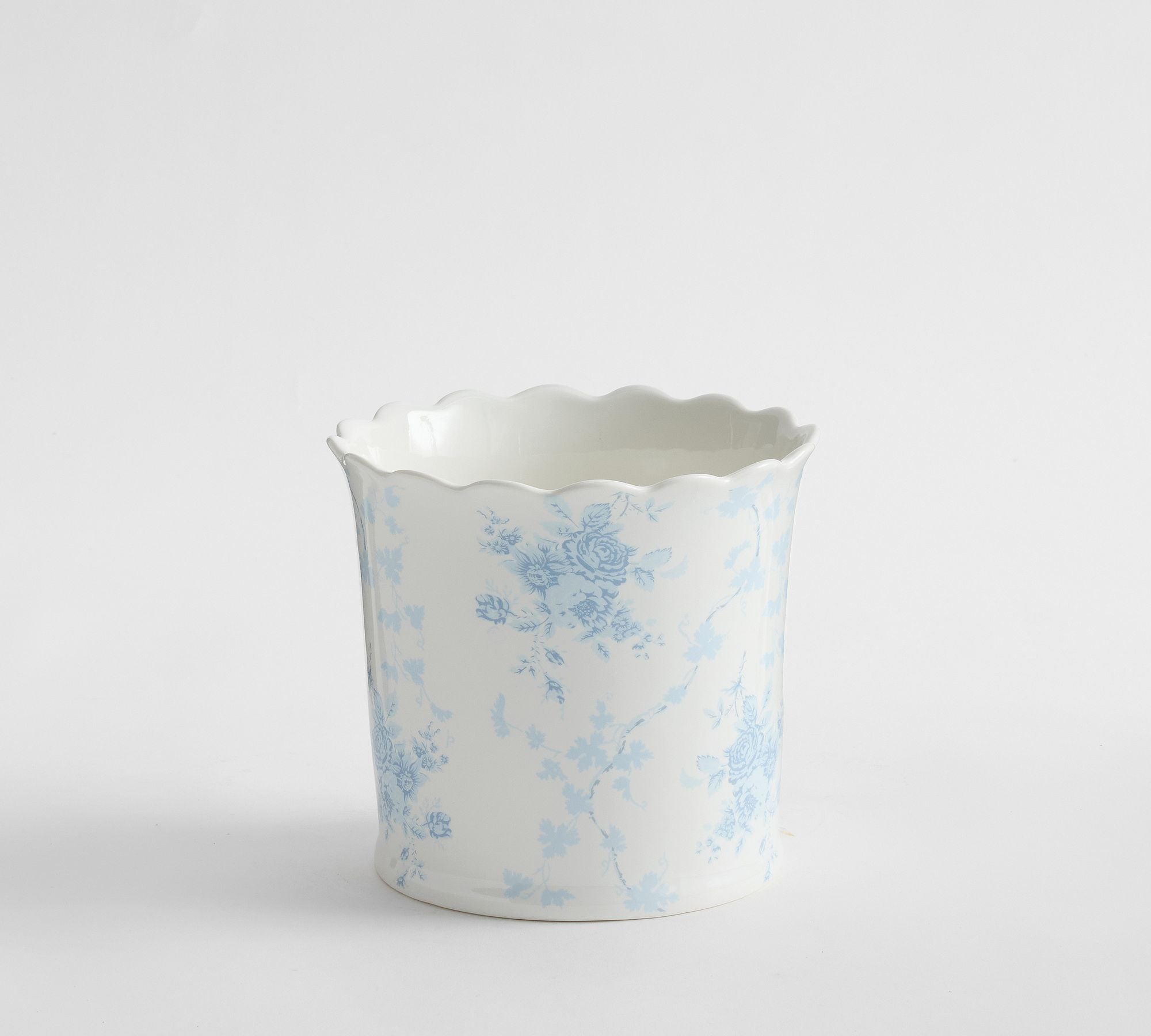 – Blue Floral Cachepot – Small