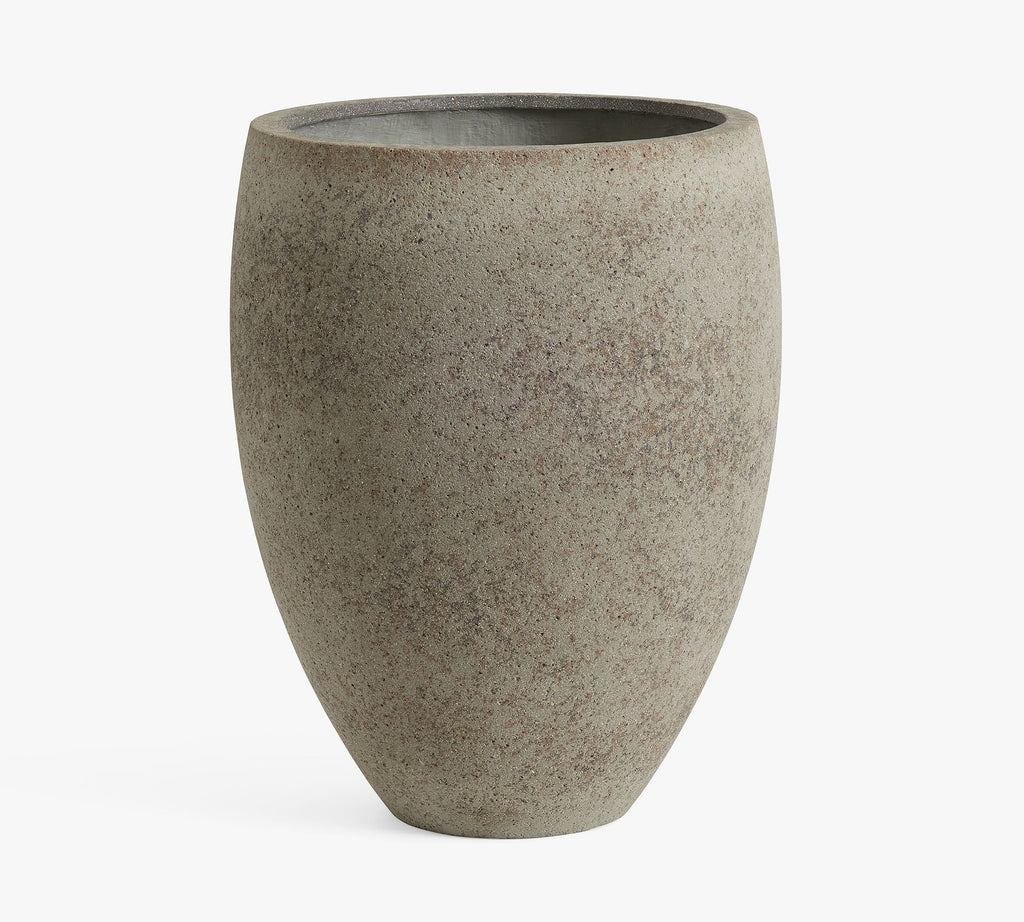Sedona Stone Planter, Grey, X-Large, 18"D x 24.5"H
