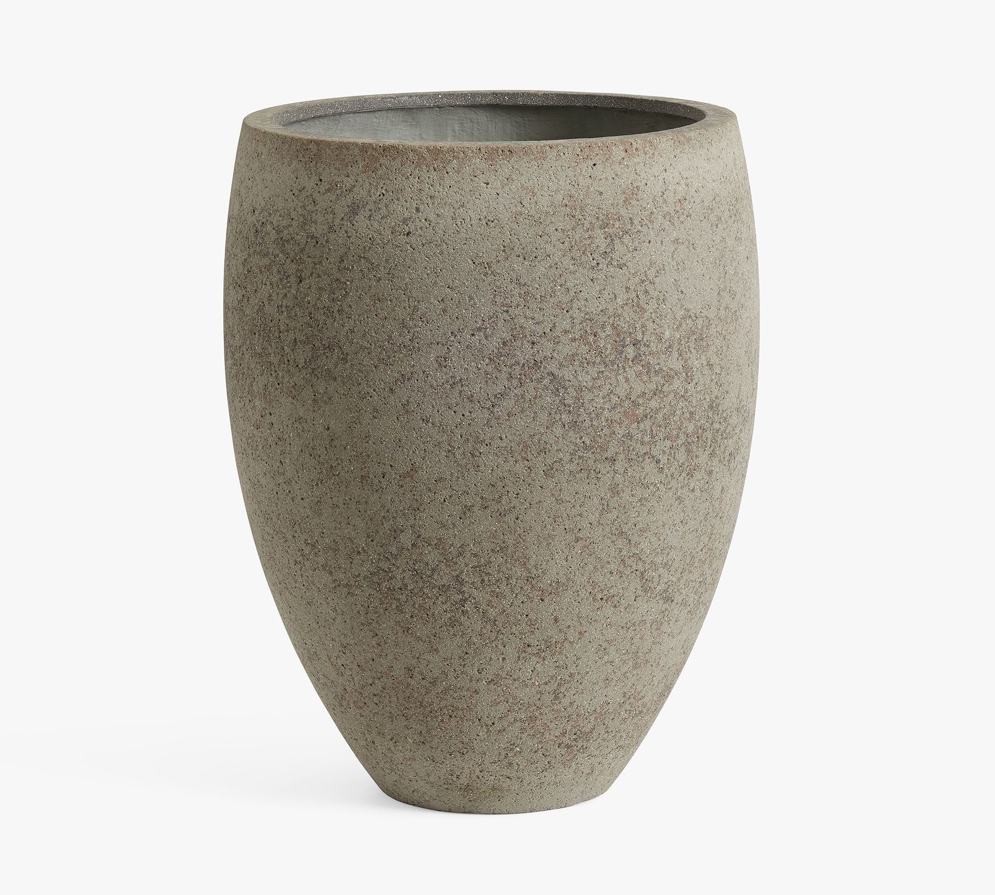 Sedona Stone Planter, Grey, X-Large, 18"D x 24.5"H