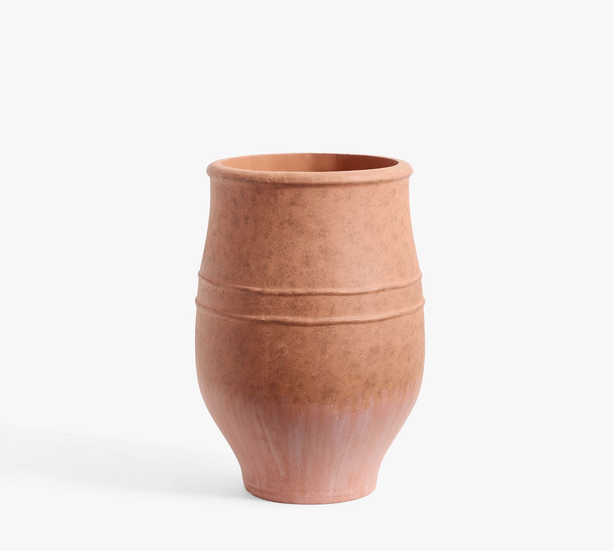 Sienna Fiberstone Planter, Large - Terracotta