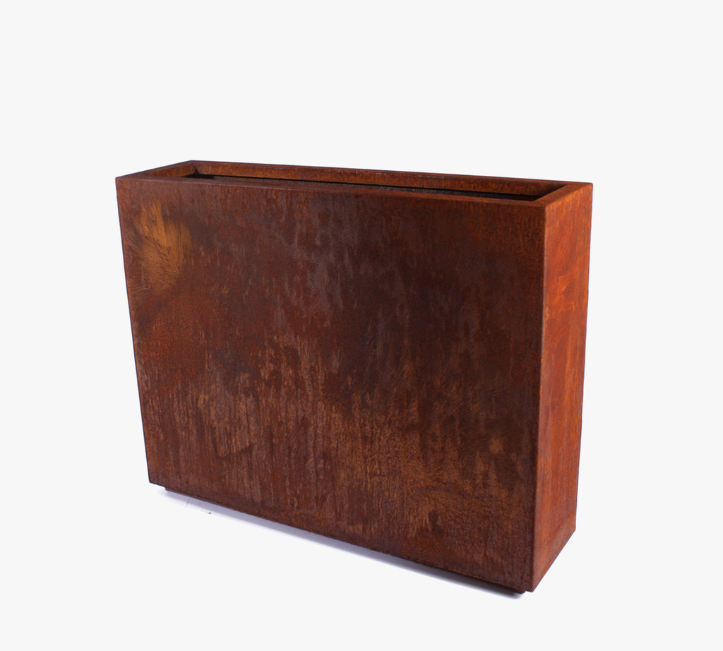 Span Planter, Medium, Corten Steel