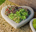 Sweet Heart Planter, Small - Grey