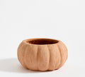 Terra Cotta Pumpkin Cachepot, Small - Terra Cotta