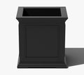 Veda Cube Planter, Small, 20", Black
