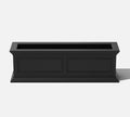 Veda Window Box Planter, 36", Black